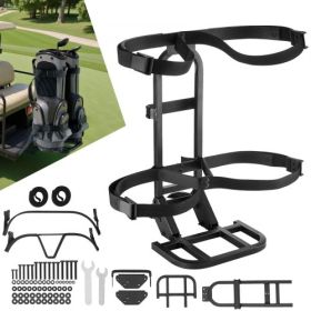 Upgraded Golf Cart Rear Seat Bag Holder 27.1 x 15.6 x 29.7 Inch Carbon Steel