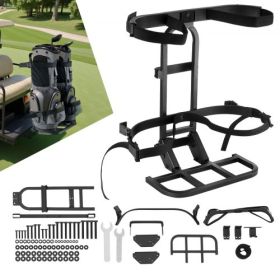 Upgraded Golf Cart Rear Seat Bag Holder 27.8 x 16.1 x 30.9 Inch Carbon Steel