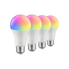 VEVOR Smart Light Bulbs A19 E26 Smart Bulb Works with Alexa & Google 4 Pack,Dimmable LED Bulbs