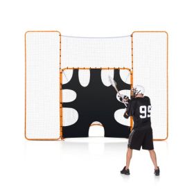12x9 ft 3-IN-1 Lacrosse Goal Net with Backstop and Target Rebounder Equipment