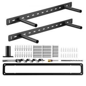 2 Pcs Shelf Bracket 22 inch / 558.4 mm Heavy Duty Floating Shelf Brackets