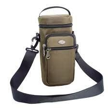 Pouch Bag Sports Water Bottles Tactical Molle Water Bottle Pouch Military Drawstring Water Bottle Holder Mesh Water Bottle Carrier (Color: BROWN)