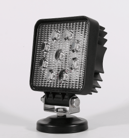 27W-led spotlight round working light focus flood laser high-beam tractor DeChi DT-2 (2pin) harvester universal Hummer, engineering vehicle Wrang (PSDT27 round: PSDT27 square)