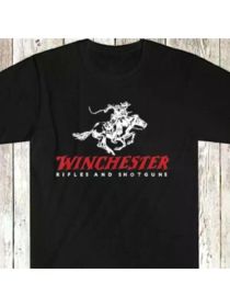 Winchester Firearms Men's Black T-Shirt (Color: Black, size: XL)
