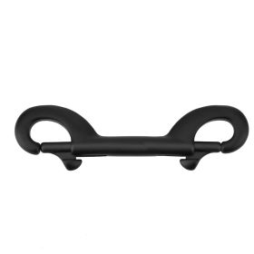 KEEP DIVING Durable Stainless Steel Double Ended Clip Hook Bolt Snap Scuba Diving Buckle(100mm) (Option: 100mm-black)